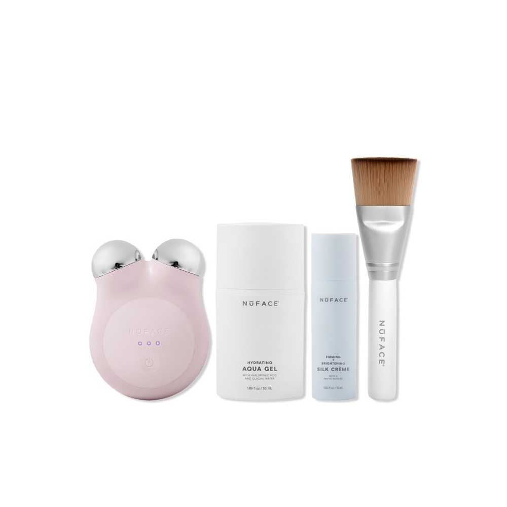 NuFace MINI+ Petite Facial Toning Micro-current Kit in the color Sandy Rose